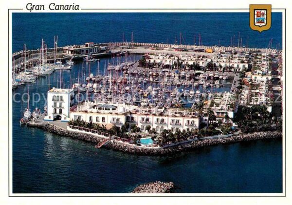 Puerto de Mogan Yachthafen Fliegeraufnahme