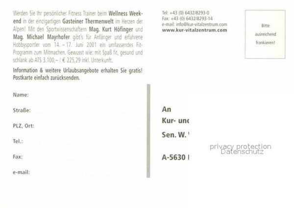 Bad Hofgastein Kur und Vitalzentrum Teich Parkanlagen – Bild 2