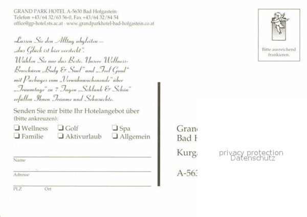 Bad Hofgastein Grand Park Hotel Wellness – Bild 2