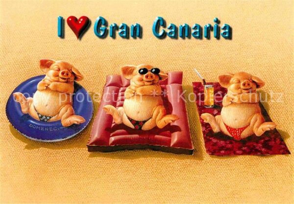 Gran Canaria I love Gran Canaria Glücksschweinchen