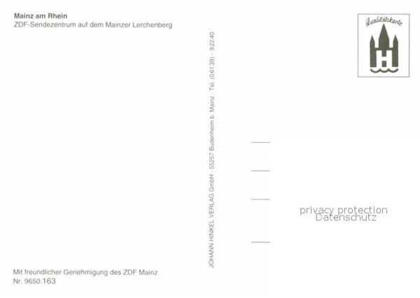 Mainz Rhein ZDF Sendezentrum Mainzer Lerchenberg Fl – Bild 2