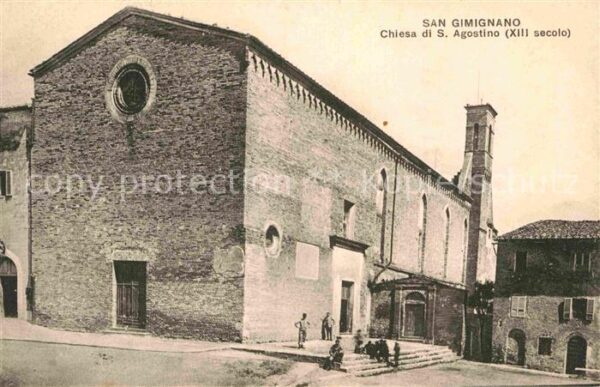 San Gimignano Chiesa di S Agostino XIII secolo Kirche