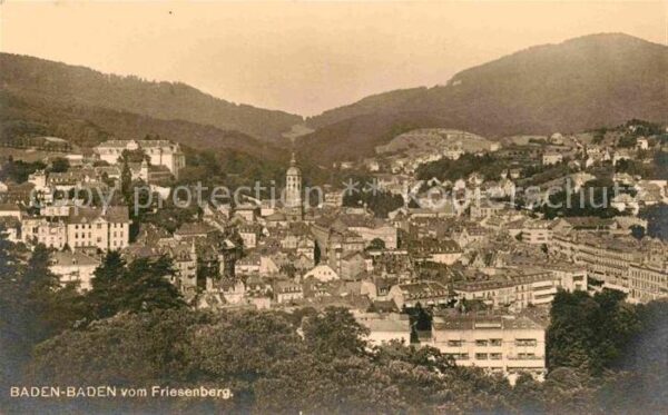 Baden-Baden Panorama Blick vom Friesenberg
