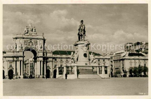 Lissabon Praca do Comercio Monumento