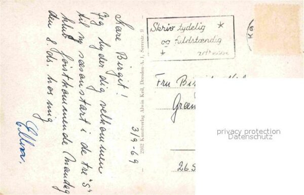 Schoena Herrnskretschen Elbsandsteingebirge Künstlerkarte – Bild 2
