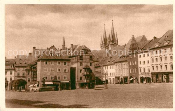 Eger Cheb Tschechien Markt mit Stöckl und Kirche