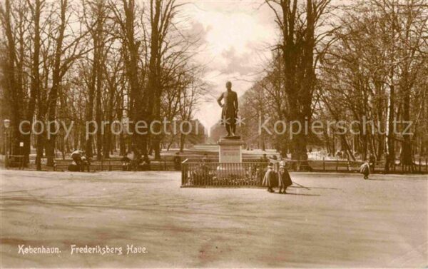 Kobenhavn Frederiksberg Have Denkmal Statue