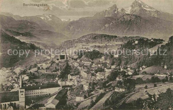 Berchtesgaden Gesamtansicht mit Alpenpanorama