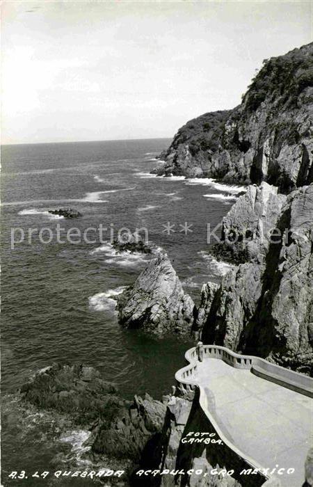 Acapulco La Quebrada Panorama Küste