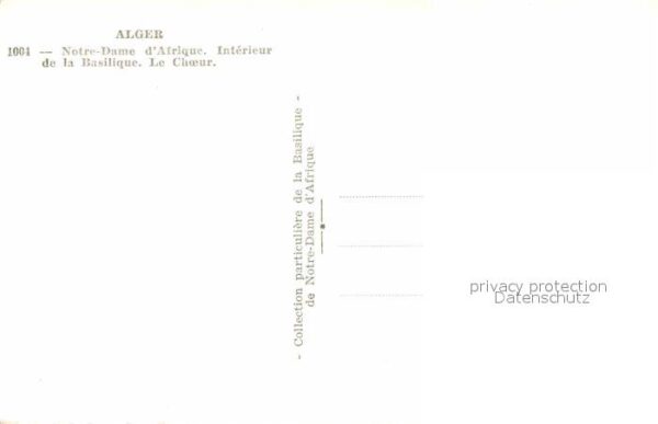 Alger Algerien Notre Dame d_Afrique interieur de la Ba – Bild 2