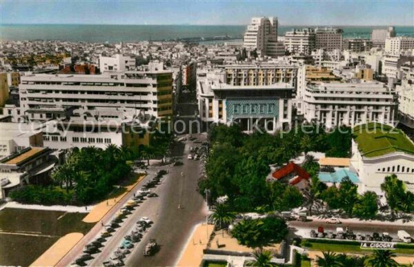 Casablanca Avenue d_Amade vue aerienne
