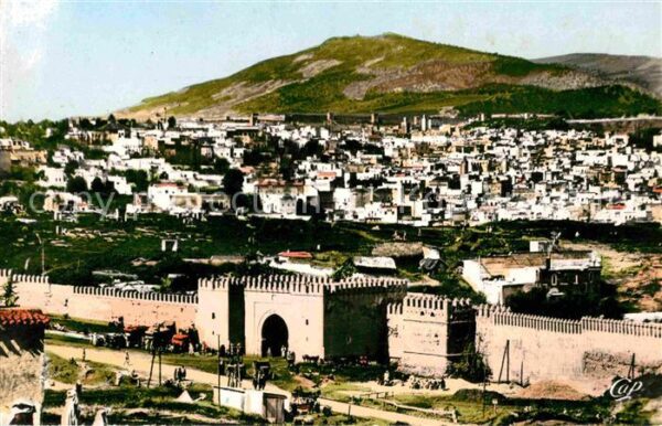 Fes Fez Maroc Vue generale de Bab Ftouh