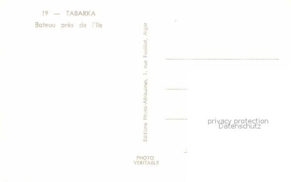Tabarka Bateau pres de l'Ile – Bild 2