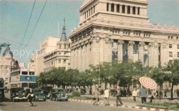 Madrid Spain Calle de Alcala Edificio del Banco