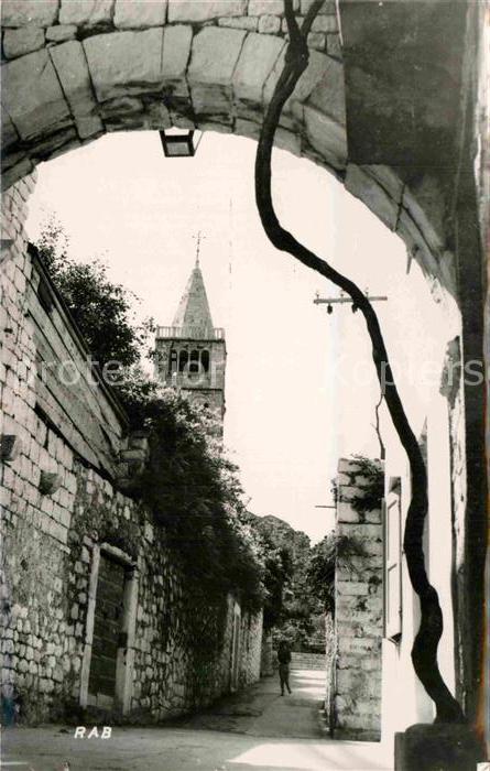 Rab Croatia Gasse Altstadt