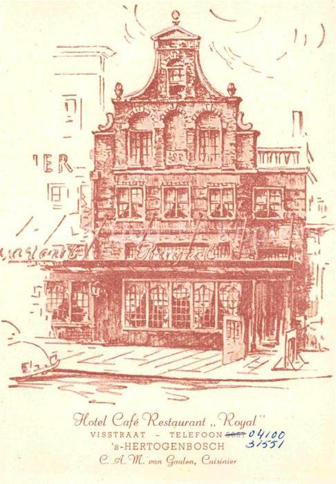 S-Hertogenbosch Hotel Cafe Restaurant Royal Künstlerkar