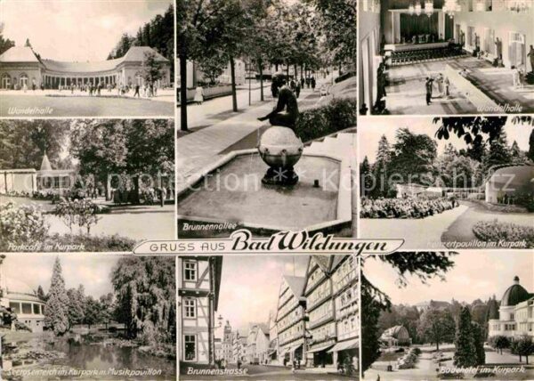Bad Wildungen Wandelhalle Parcafe Kurpark Seerosentei