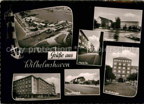 Wilhelmshaven Hafen Fliegeraufnahme Gökerstrasse Mark