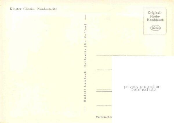 Chorin Kloster Nordostseite – Bild 2