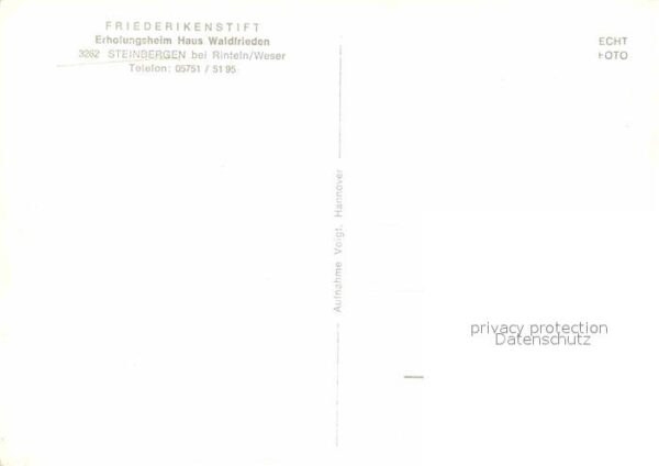Steinbergen Friederikenstift Erholungsheim Haus Wal – Bild 2