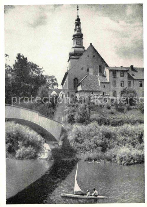 Insterburg Tschernjachowsk Evangelische Kirche und Angerappbrücke