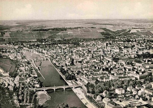Wuerzburg Fliegeraufnahme