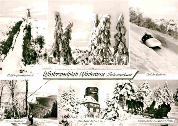 Winterberg Hochsauerland St Georgssprungschanze Skispringen Bobb