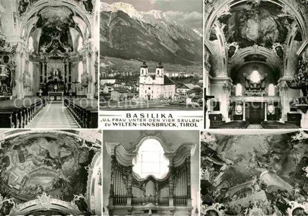 Wilten Tirol Basilika Innenansichten Fresken Orgel A