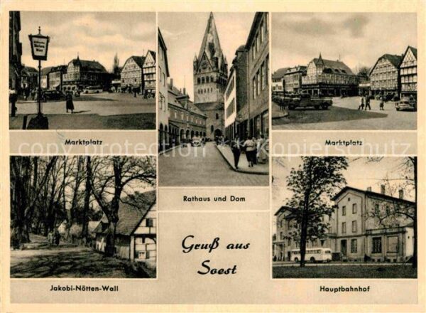 Soest Arnsberg Marktplatz Rathaus Dom Hauptbahnhof Jak