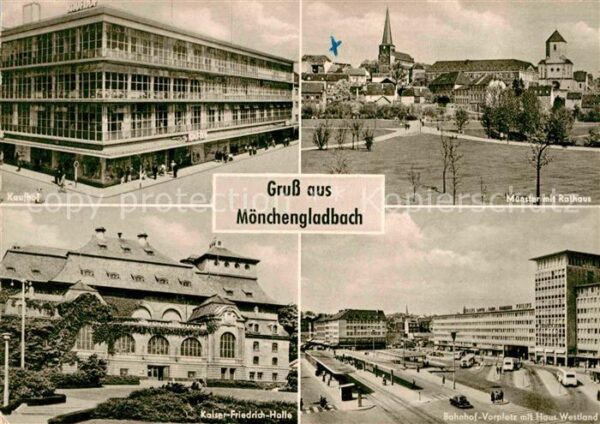 Moenchengladbach Kaufhof Münster Rathaus Bahnhofsvorplat