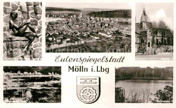 Moelln Lauenburg Eulenspiegelbrunnen Grundloser Kolk Sch