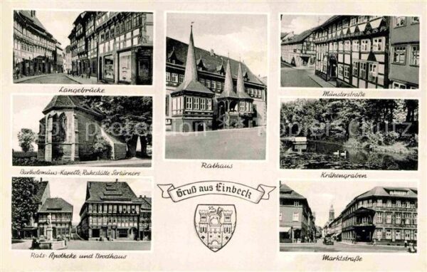 Einbeck Niedersachsen Langelbrücke Bartolomäushaus Rats Apoth