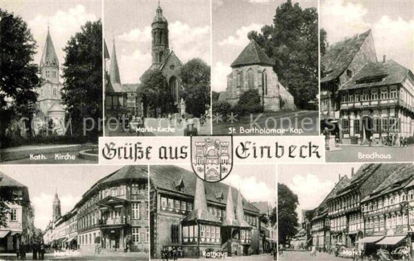 Einbeck Niedersachsen Katholische Kirche Marktstrasse Rathaus