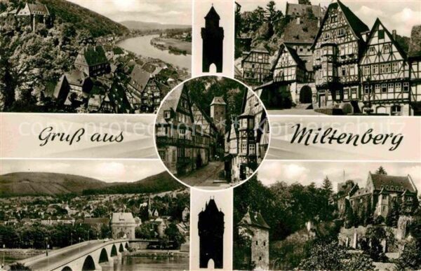 Miltenberg Main Panorama Brücke Burg