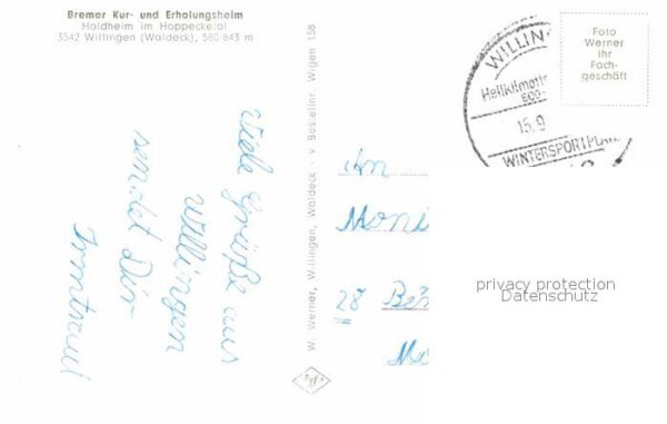 Willingen Sauerland Bremer Kurhaus- und Erholungsheim – Bild 2