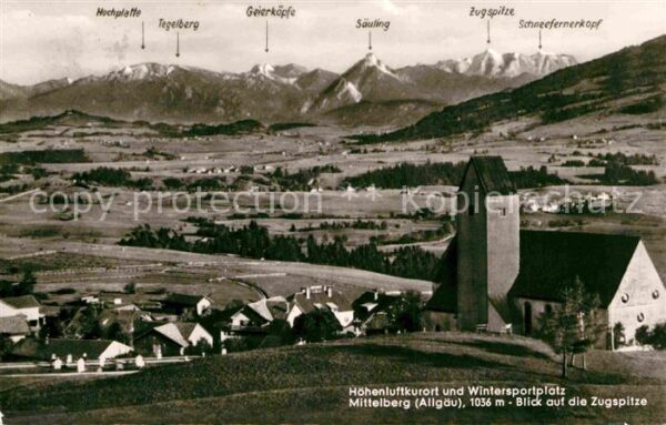 Mittelberg Oy Kirche Zugspitze