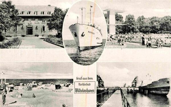 Wilhelmshaven Jugendherberge Schwimmbad Strand Anlege