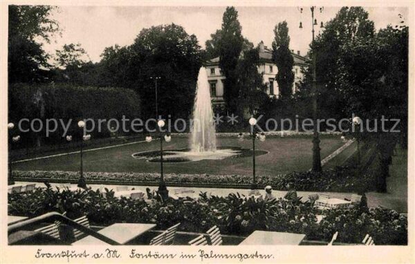 Frankfurt Main Föntäne im Palmgarten