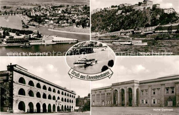 Ehrenbreitstein Fliegeraufnahme Deutsches Eck Festung E