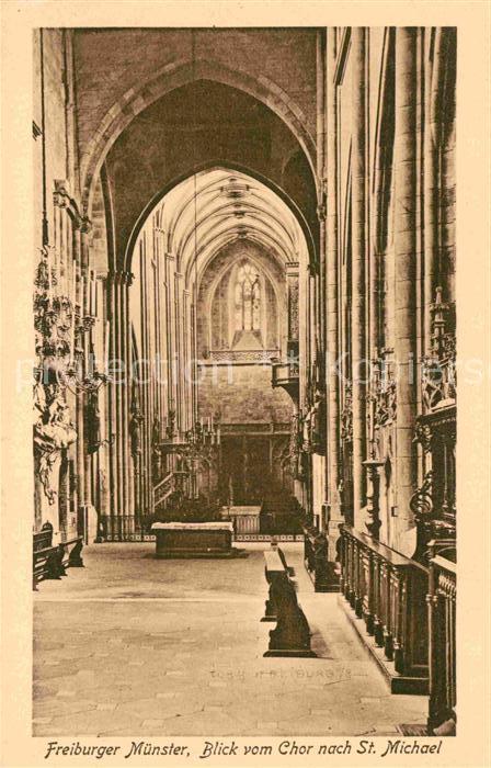 Freiburg Breisgau Münster Blick vom Chor Sankt Michael