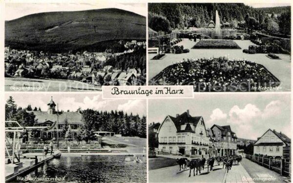 Braunlage Gesamtansicht Waldschwimmbad Damenkapel