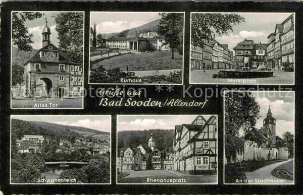 Bad Sooden-Allendorf Altes Tor Schwanenteich Rhenanusplatz S