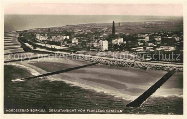 Borkum Fliegeraufnahme Leuchtturm
