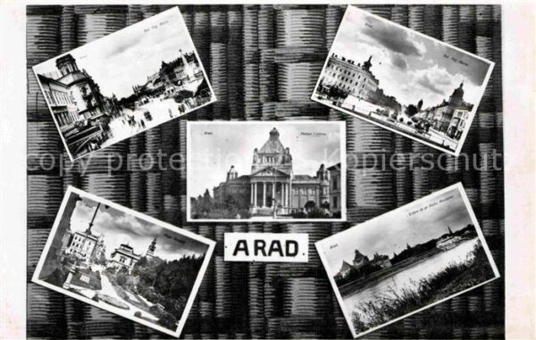 Arad Panorama Kirche Palast Teilansicht
