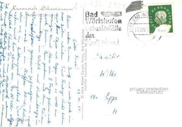 Bad Woerishofen Kuranstalt Sebastianeum – Bild 2