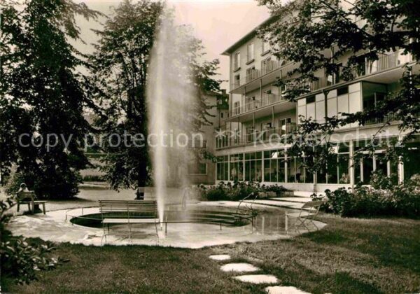 Bad Woerishofen Kuranstalt Sebastianeum Springbrunnen
