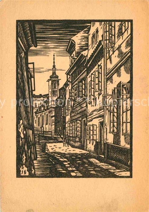 Prag Prahy Prague Typische Gasse