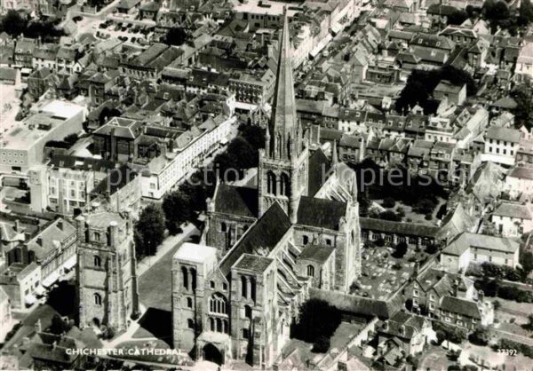 Chichester West Sussex Fliegeraufnahme Kathedrale
