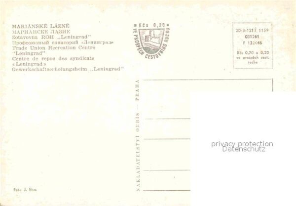 Marianske Lazne Gewerkschaftserholungsheim Leningrad – Bild 2