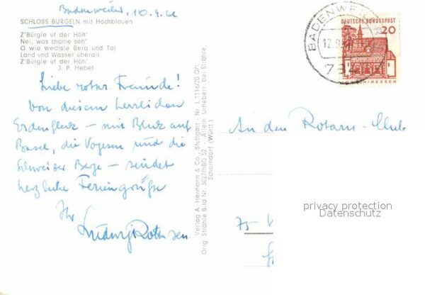 Schliengen Fliegeraufnahme Schloss Bürgeln – Bild 2